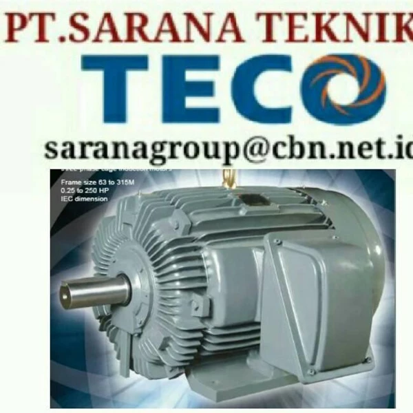 TECO ELECTRIC MOTOR PT SARANA TEKNIK TECO ELECTRIC AC MOTOR 50 HZ B3 B5 FOOT & FLANGE 3 PH