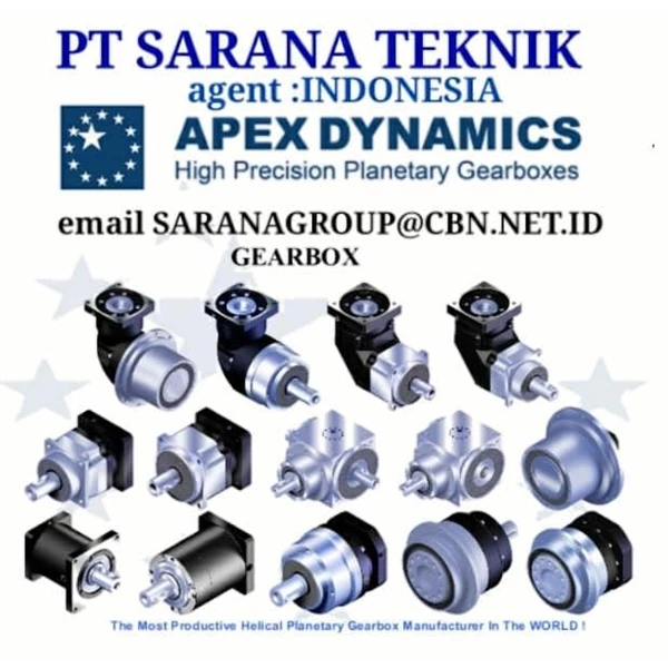 PT SARANA TEKNIK HIGH PRECISION APEX DYNAMICS planetary gearboxes 